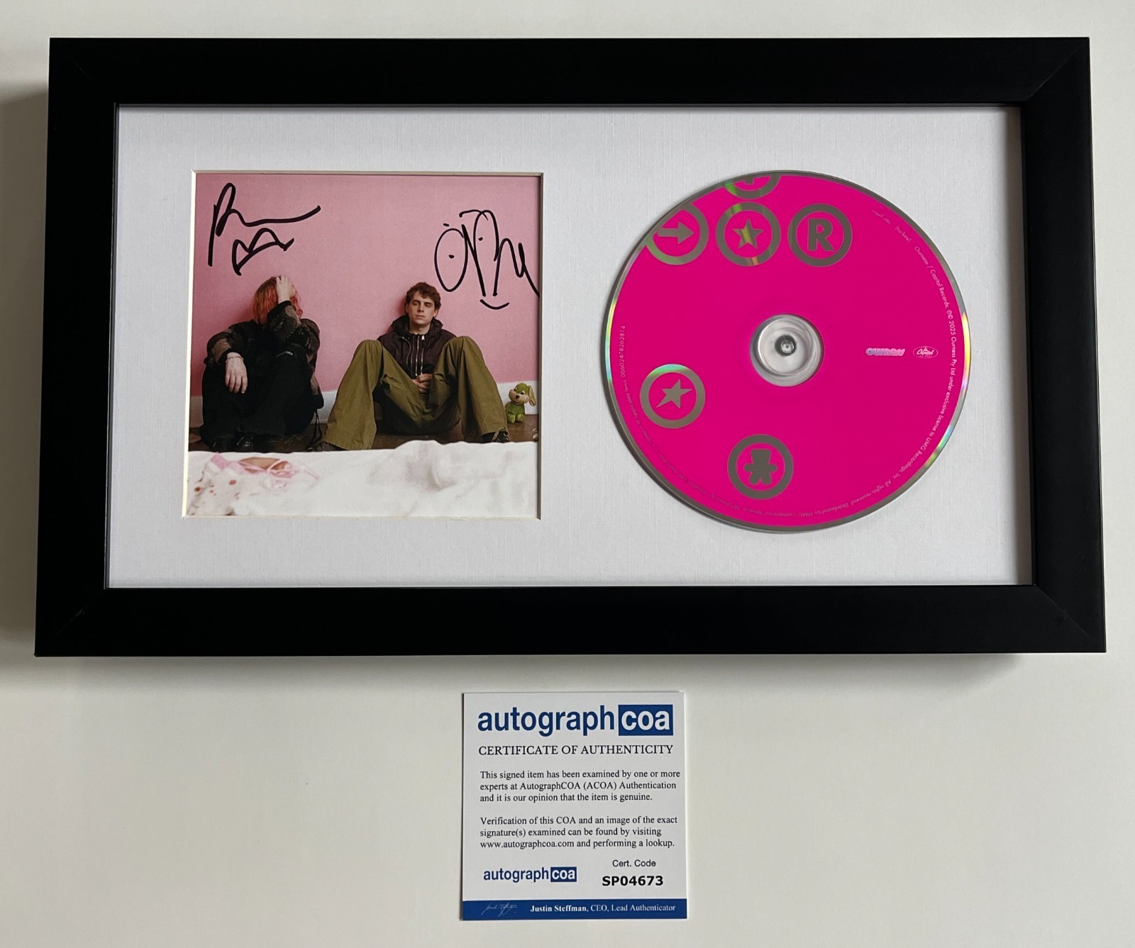 ROYEL OTIS BAND SIGNED HICKEY FRAMED CD w/ AUTOGRAPH ACOA COA PRATTS & PAIN