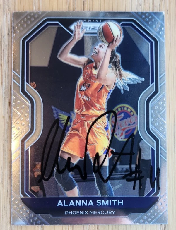 Alanna Smith Signed 2021 Panini Prizm WNBA Card #52 Phoenix Mercury