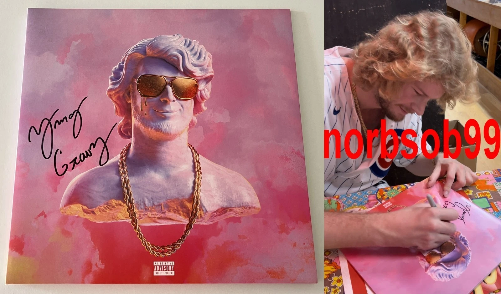 YUNG GRAVY SIGNED GASANOVA VINYL ALBUM LP w/EXACT VIDEO PROOF & BECKETT BAS COA