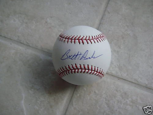 BRETT ANDERSON OAKLAND A'S OFFICIAL SIGNED ML BALL COA