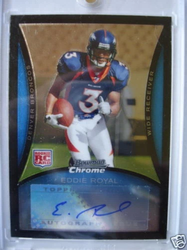 2008 08 BOWMAN CHROME EDDIE ROYAL *RC* AUTO