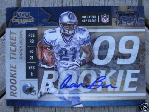 2009 CONTENDERS AARON BROWN *RC* AUTO