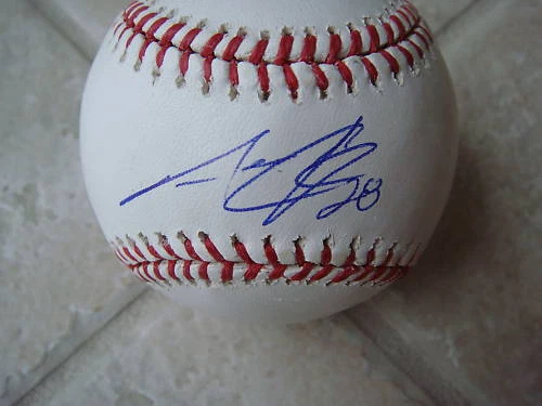 AARON COOK COLORADO ROCKIES SIGNED OFFICIAL ML BALL