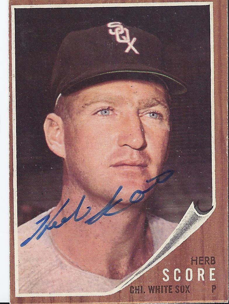 HERB SCORE CHICAGO WHITE SOX DECEASED SIGNED AUTOGRAPH W/COA