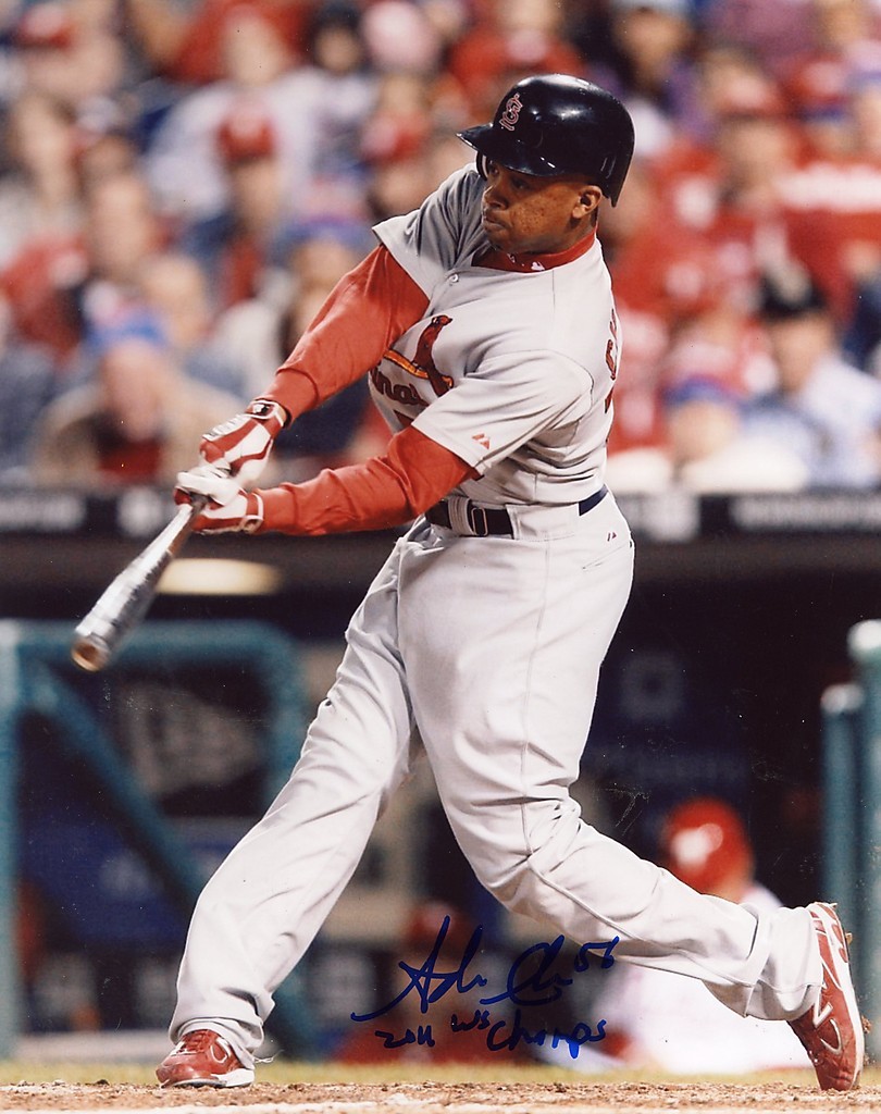 ADRON CHAMBERS 2011 WS CHAMPS ST. LOUIS  CARDINALS