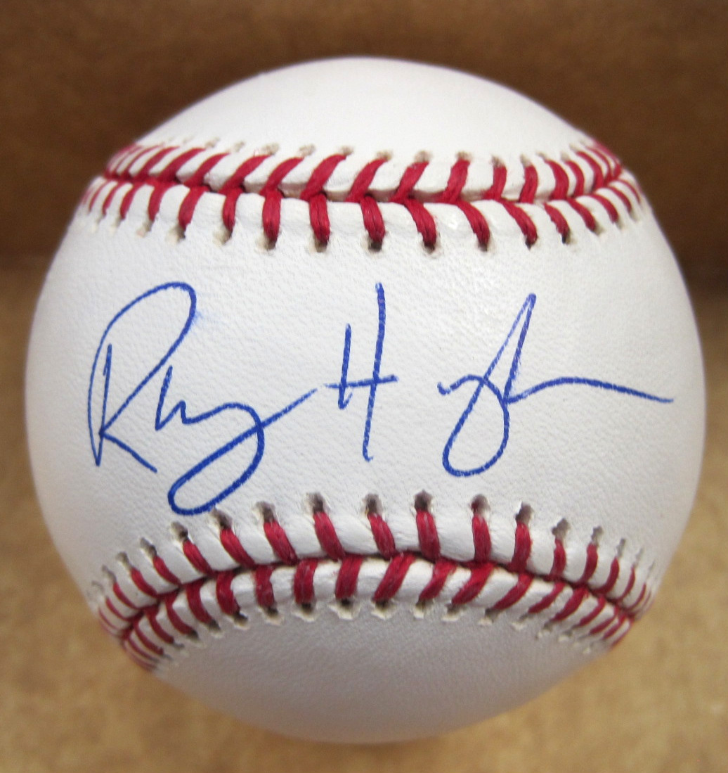 RYNE HUGHES BALTIMORE ORIOLES SIGNED AUTOGRAPHED M.L.BASEBALL W/COA