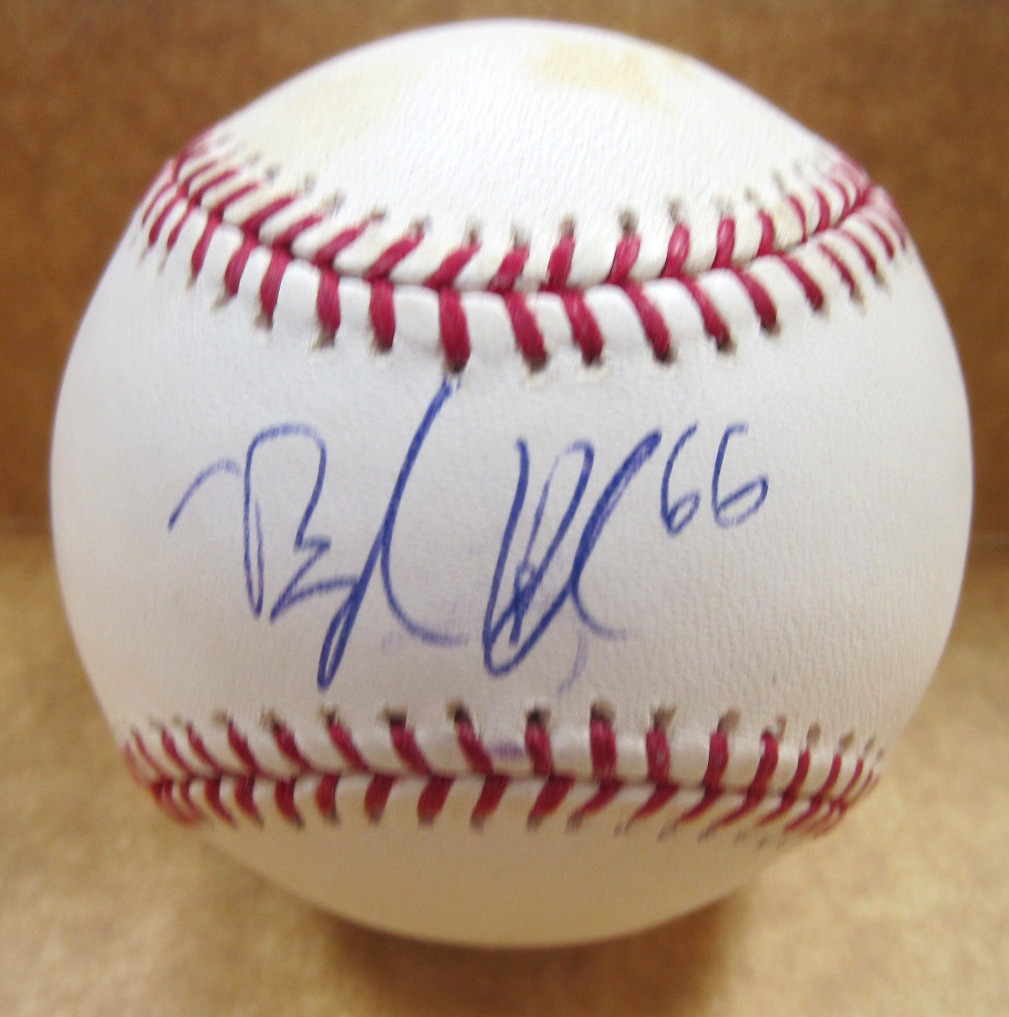 BRANDON HYNICK COLORADO ROCKIES SIGNED AUTOGRAPHED M.L.BASEBALL W/COA