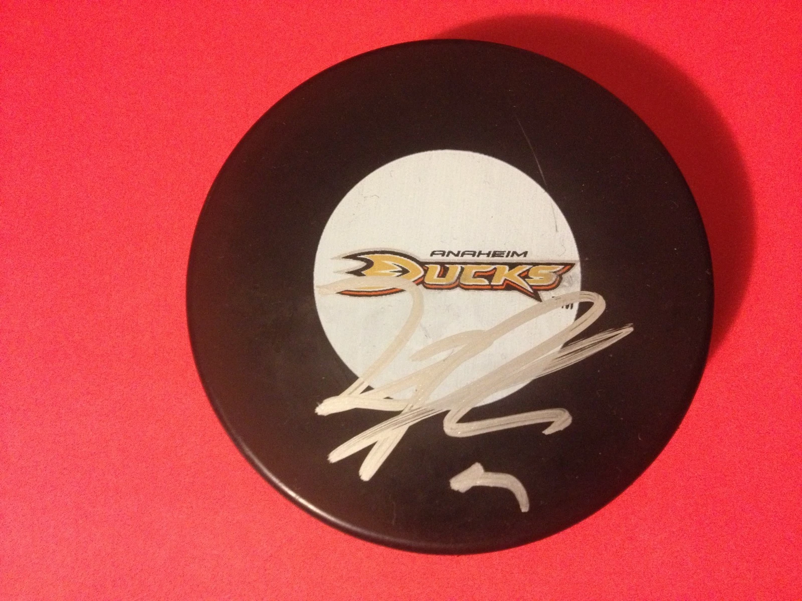 Kyle Palmieri Ducks Signed Auto Puck w/ Holder Auto