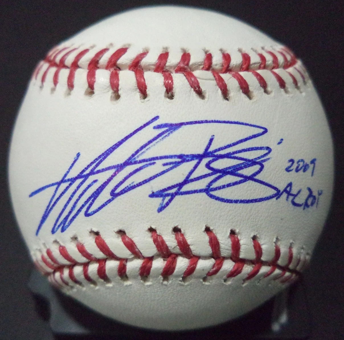 ANDREW BAILEY 2009 AL ROY SIGNED AUTOGRAPHED ROMLB BASEBALL W/COA