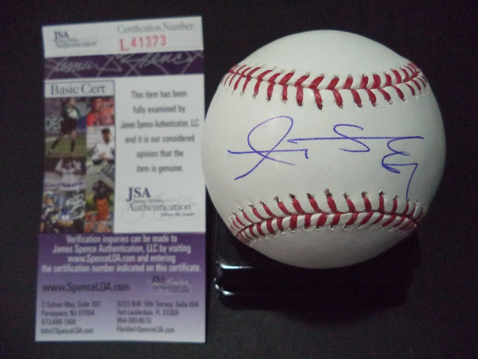 ANDREW SUSAC SAN FRANCISCO GIANTS SIGNED AUTOGRAPH M.L. BASEBALL JSA COA #L41375