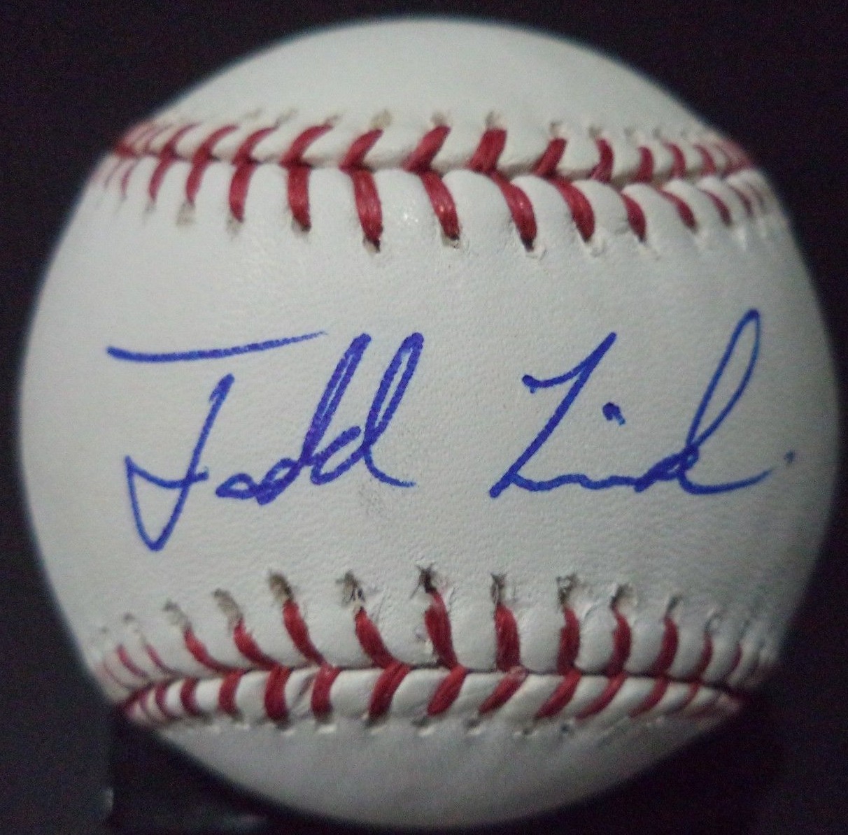 TODD LINDEN SAN FRANCISCO GIANTS SIGNED AUTOGRAPHED ROMLB BASEBALL W/COA