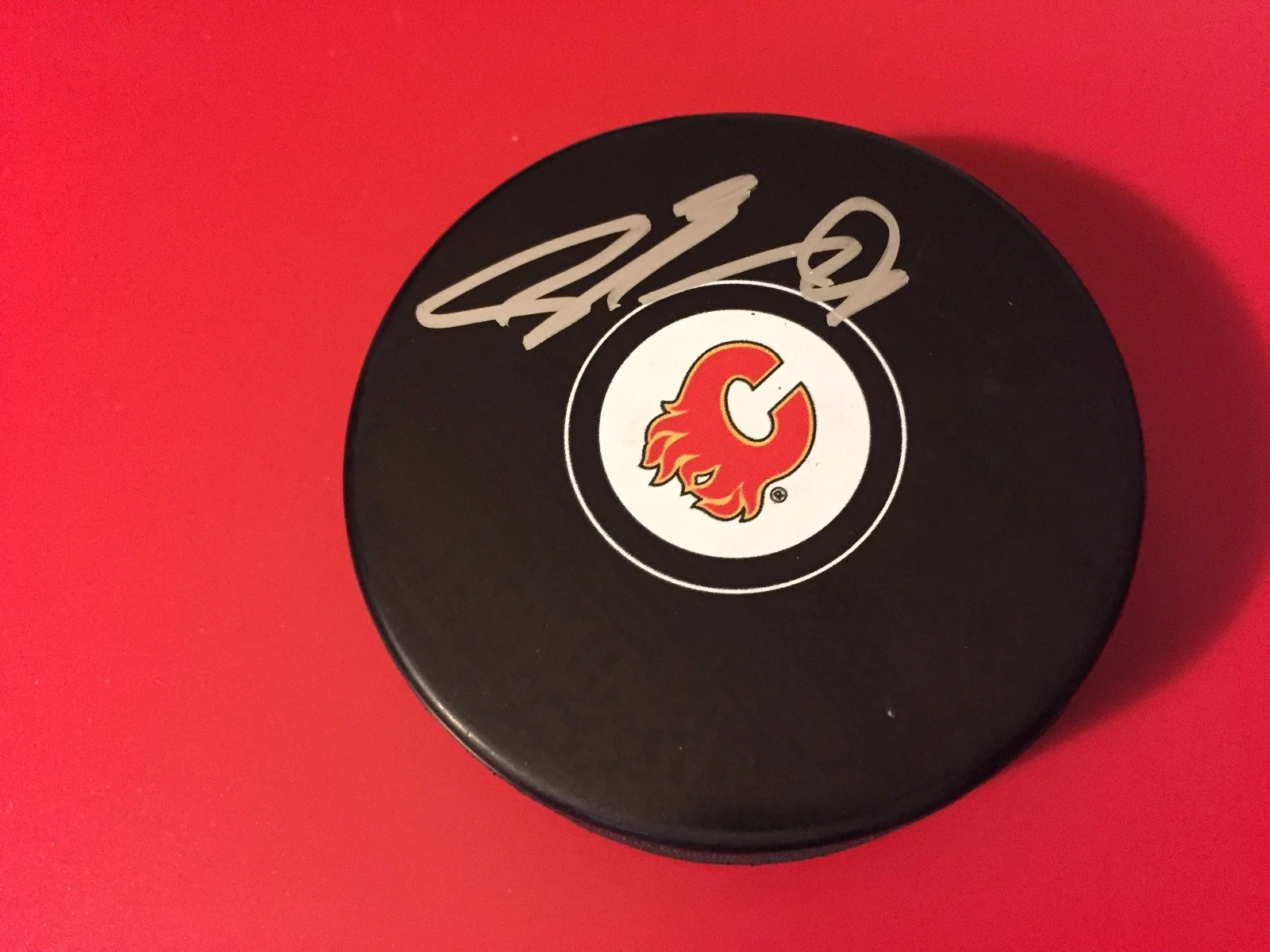 Sam Bennett Calgary Flames Signed Auto Hockey Puck