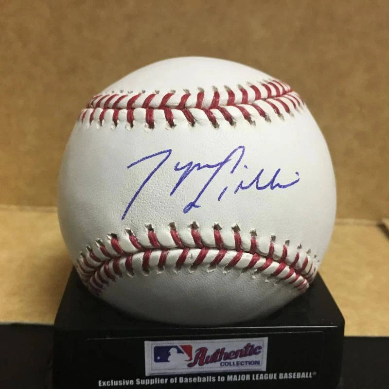 TYSON GILLIES PHILADELPHIA PHILLIES M.L. SIGNED BASEBALL W/COA