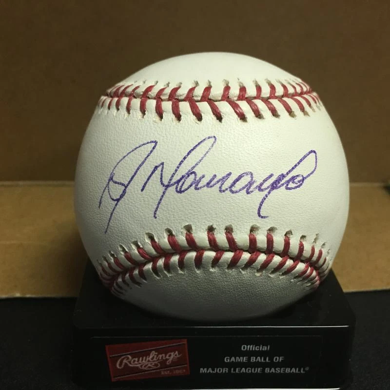 DIONER NAVARRO DODGERS/YANKEES/REDS/CUBS M.L. SIGNED BASEBALL W/COA