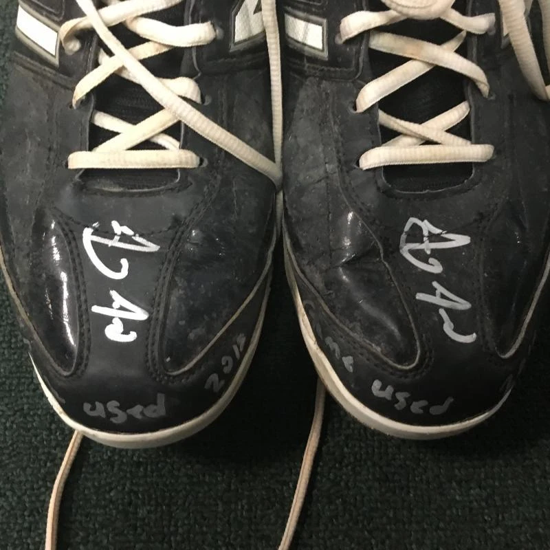 ANTHONY ALFORD TORONTO BLUE JAYS 2015 GAME USED CLEATS W/COA