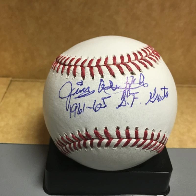 JIM DUFFALO 1961-65 SAN FRANCISCO GIANTS M.L. SIGNED BASEBALL W/COA