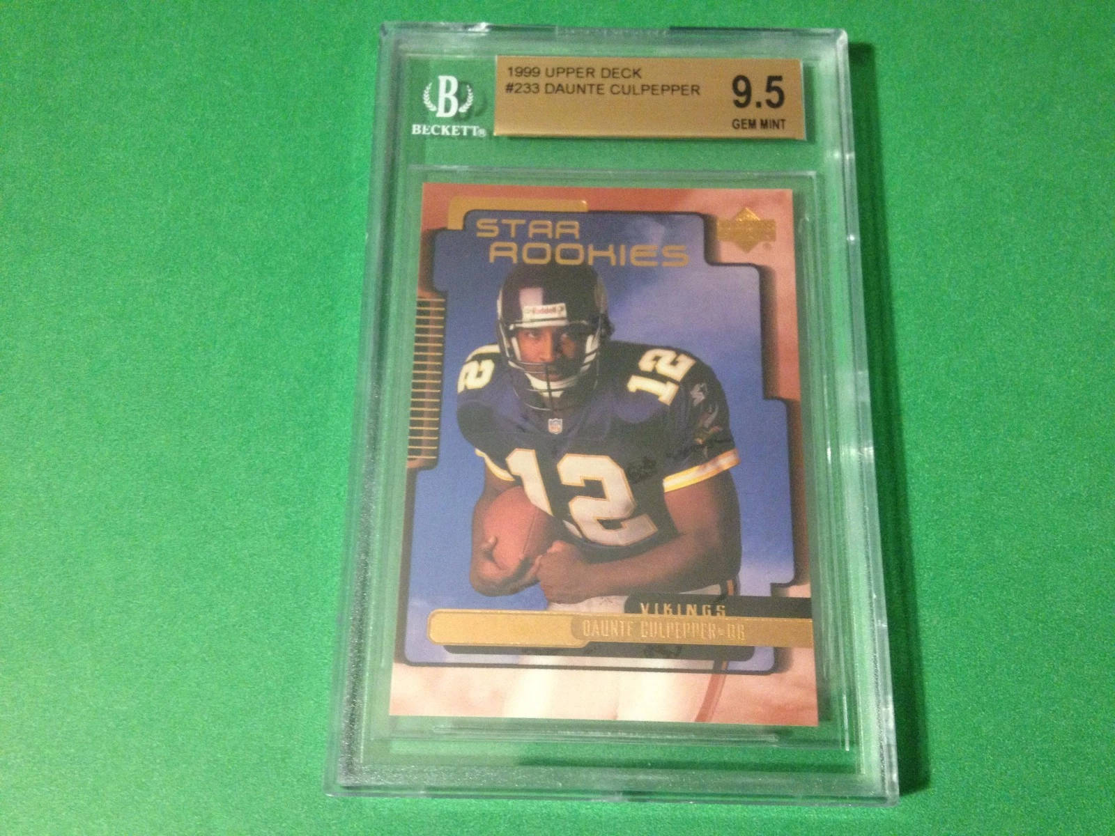 Daunte Culpepper 1999 Upper Deck Rookie BGS 9.5 Gem Mint