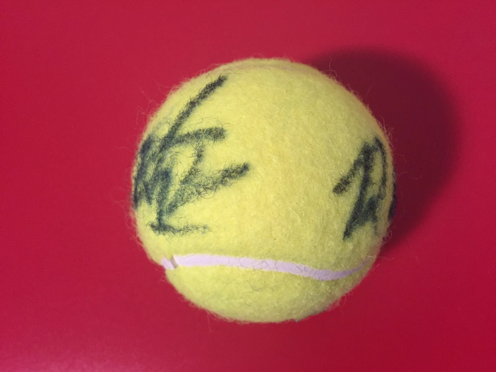 ABIGAIL SPEARS RAQUEL ATAWO WILSON TENNIS BALL SIGNED AUTO COLLECTIBLE MEMORABILIA
