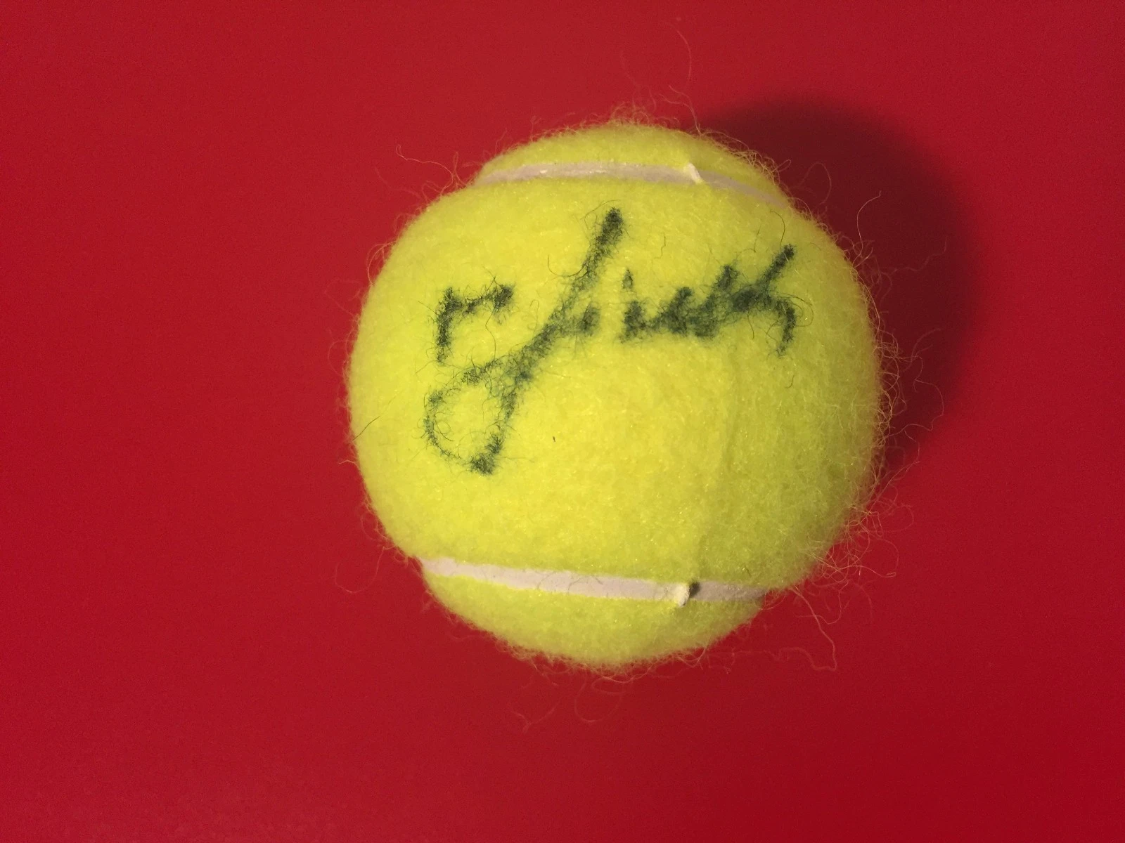 Magda Linette Wilson Tennis Ball Signed Auto
