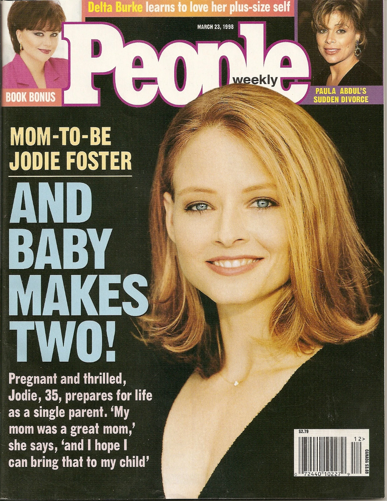 Jodie Foster 1998 People Magazine Mag Newstand Edition Great Condition