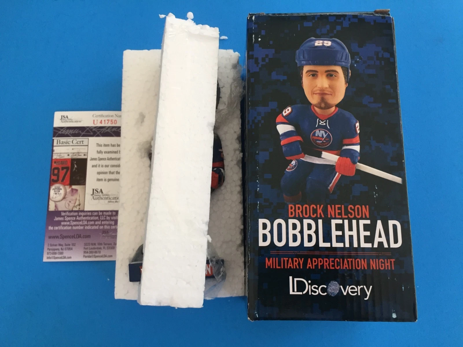 Brock Nelson Islanders Signed Auto SGA Bobble Head JSA Certified COA