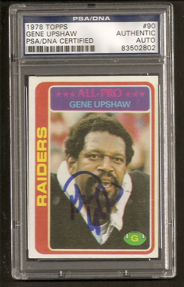 Gene Upshaw Raiders HOF 1978 Topps Signed Auto PSA/DNA