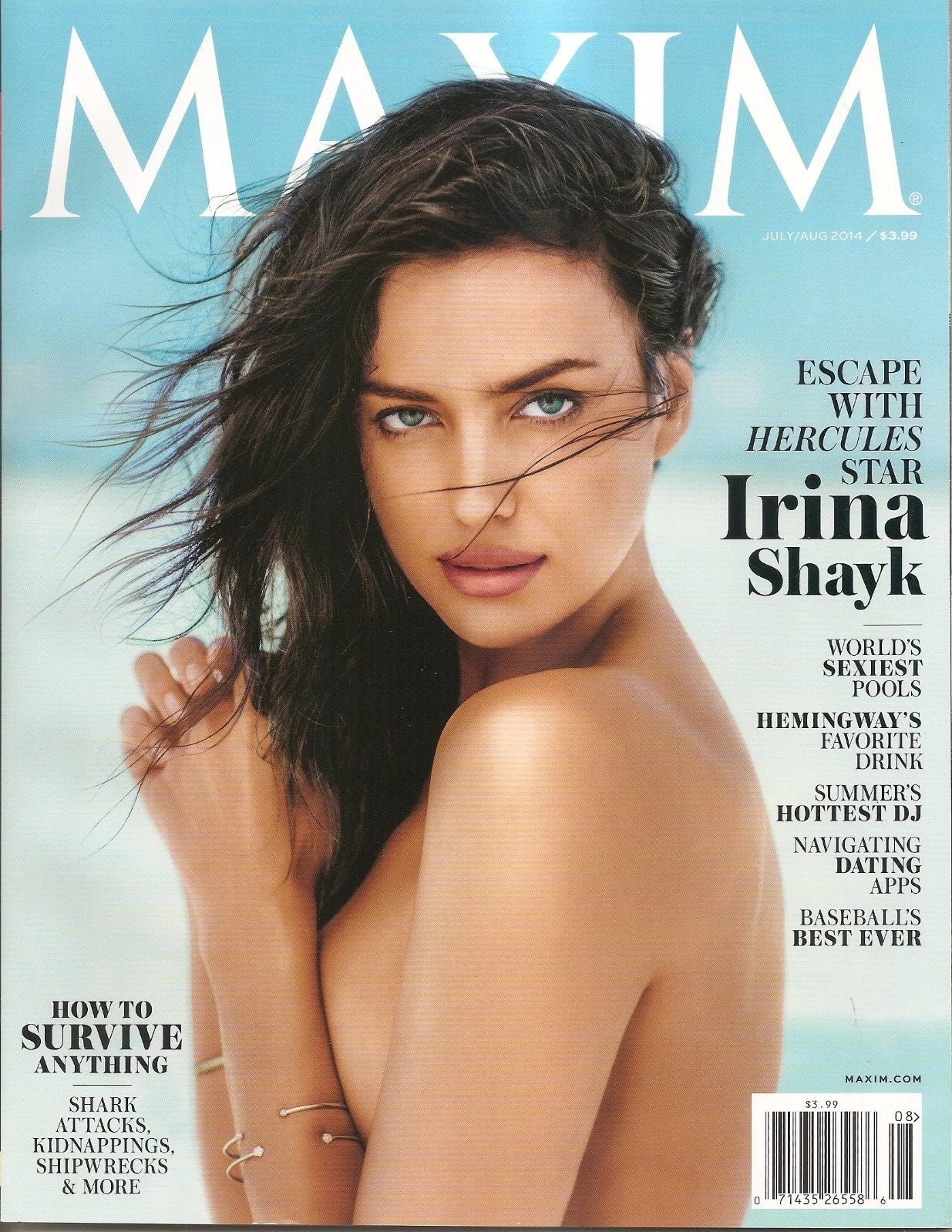 Irina Shayk Sexy Victoria's Secret 2014 MAXIM Magazine Mag Newstand Edition