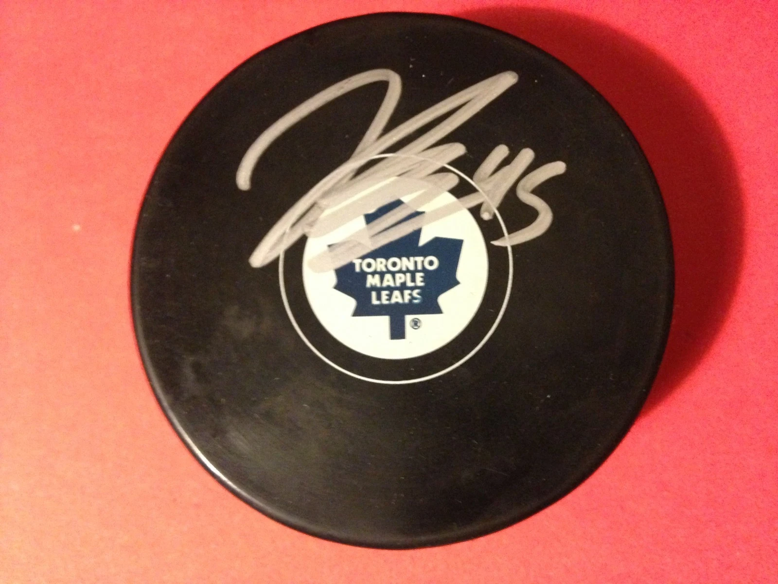 Jonathan Bernier Toronto Maple Leafs Signed Auto Puck