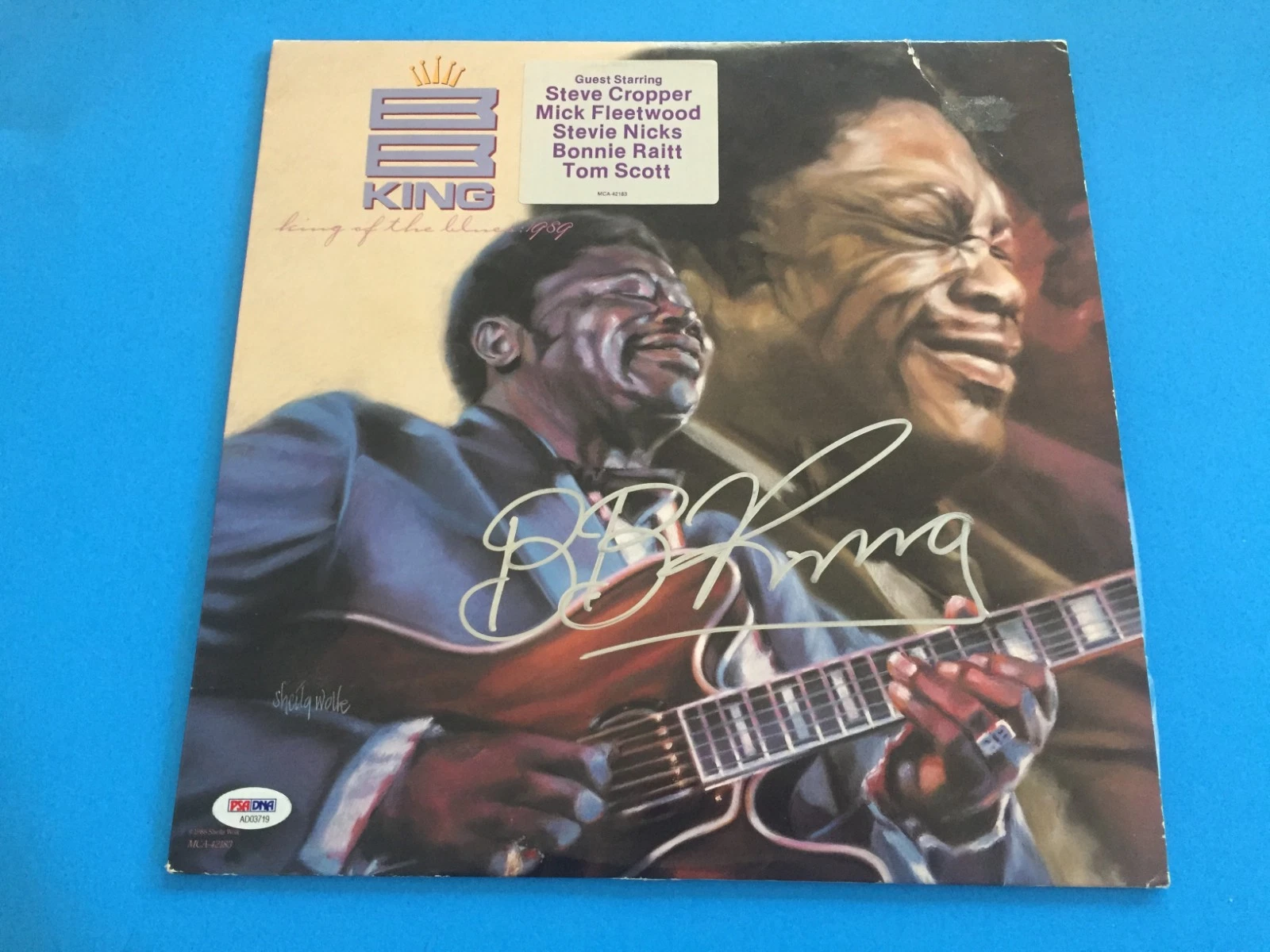 B.B. King The King of the Blurs Music Signed Auto Vinyl Record Album PSA/DNA LOA