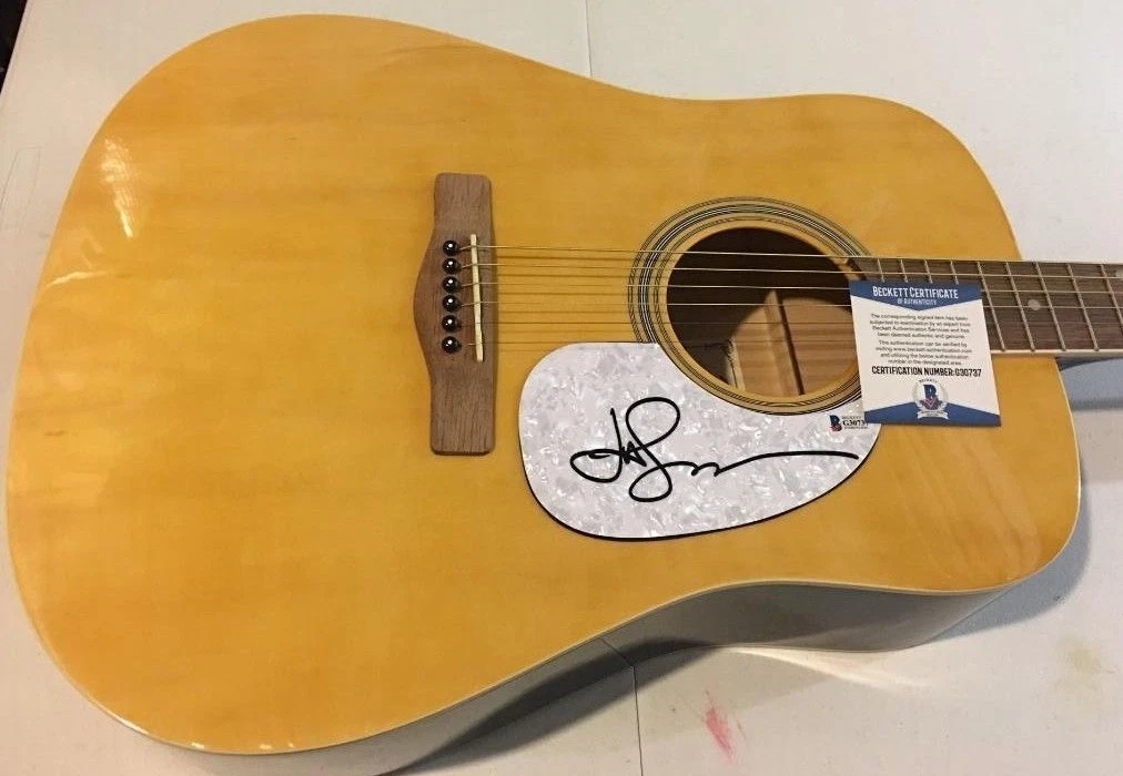 Jason Mraz Signed Autographed Acoustic Guitar BAS Beckett Certified