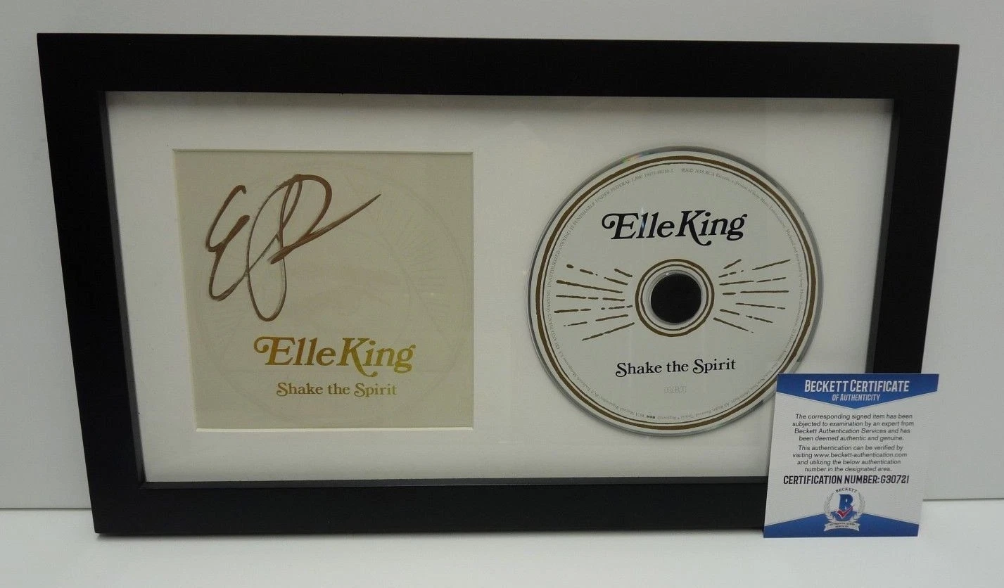 Elle King Shake The Spirit Signed Autographed Framed CD Display BAS Certified