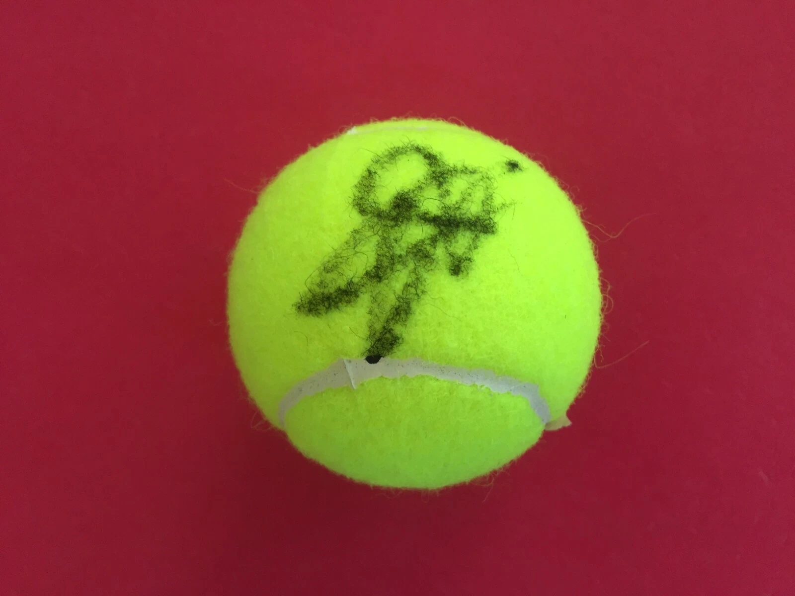 Lucas Pouille France Tennis Dunlop Tennis Ball Signed Auto
