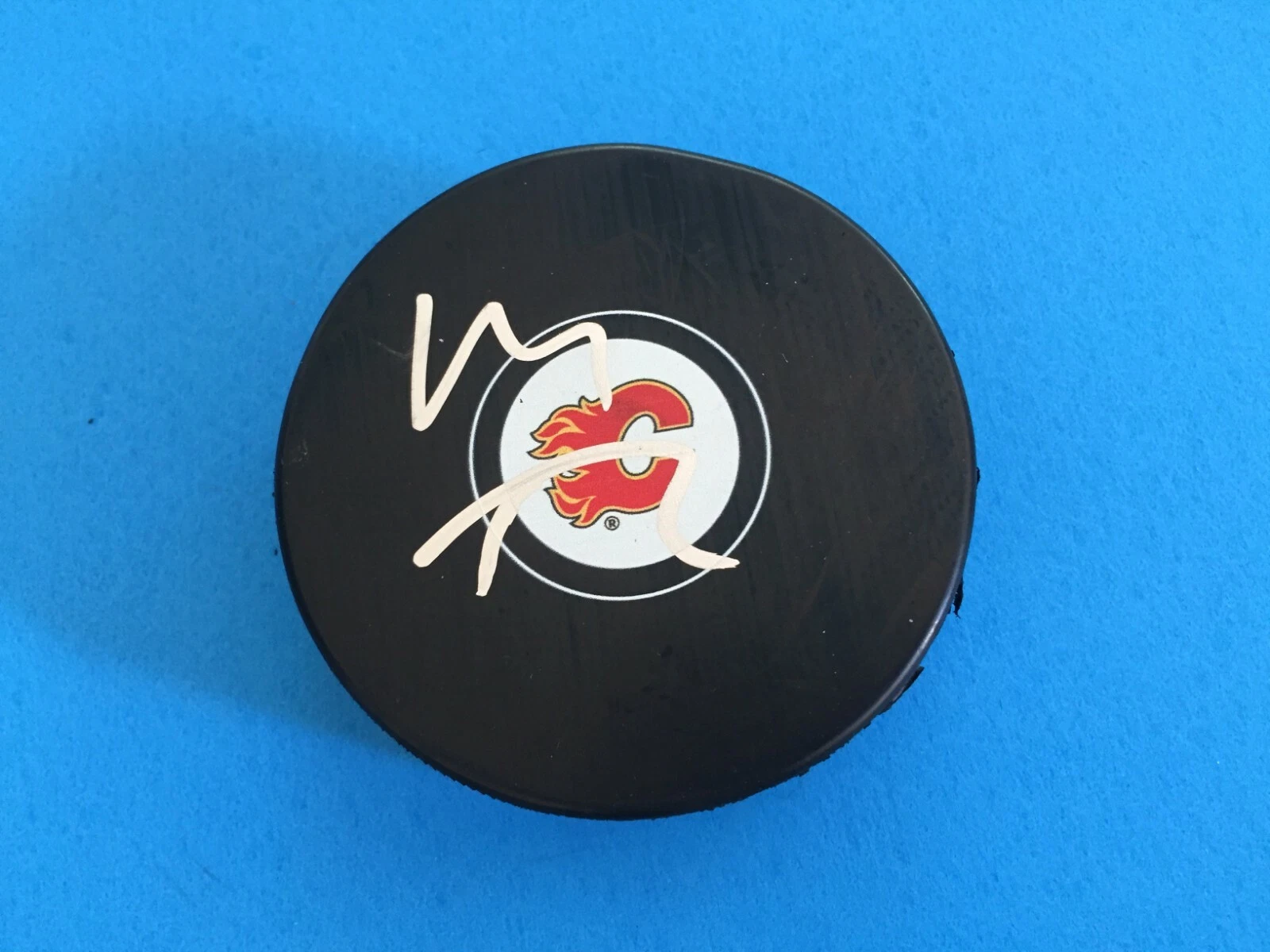Matthew Tkachuk Calgary Flames Signed Auto Hockey Puck Cube