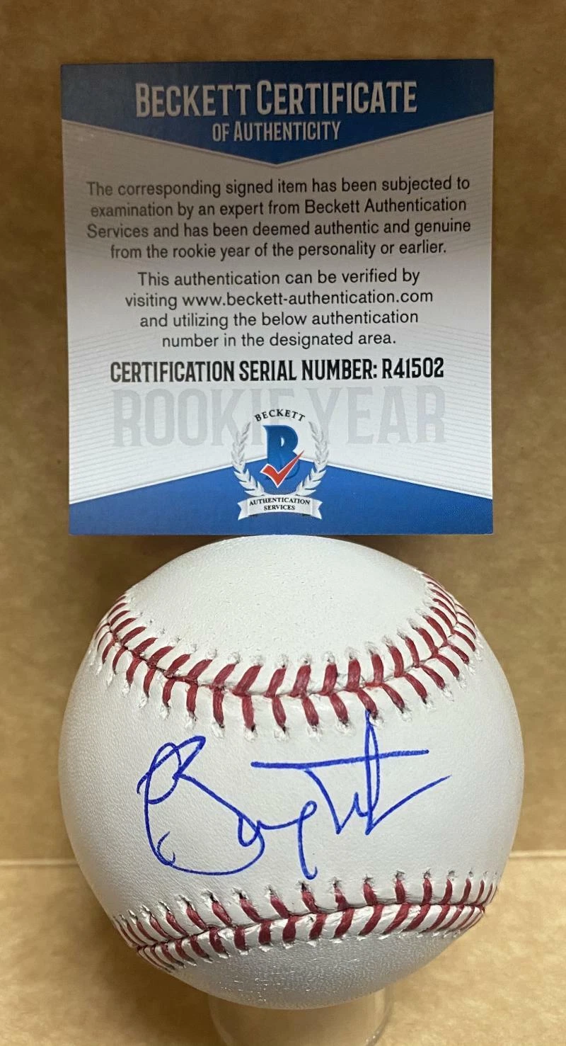 BRYCE TUCKER SAN FRANCISCO GIANTS ROOKIE YEAR SIGNED M.L. BASEBALL R41502