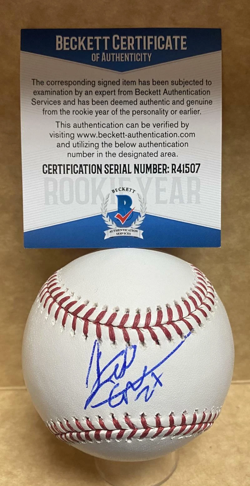 JERAR ENCARNACION MIAMI MARLINS ROOKIE YEAR SIGNED M.L. BASEBALL BECKETT R41507