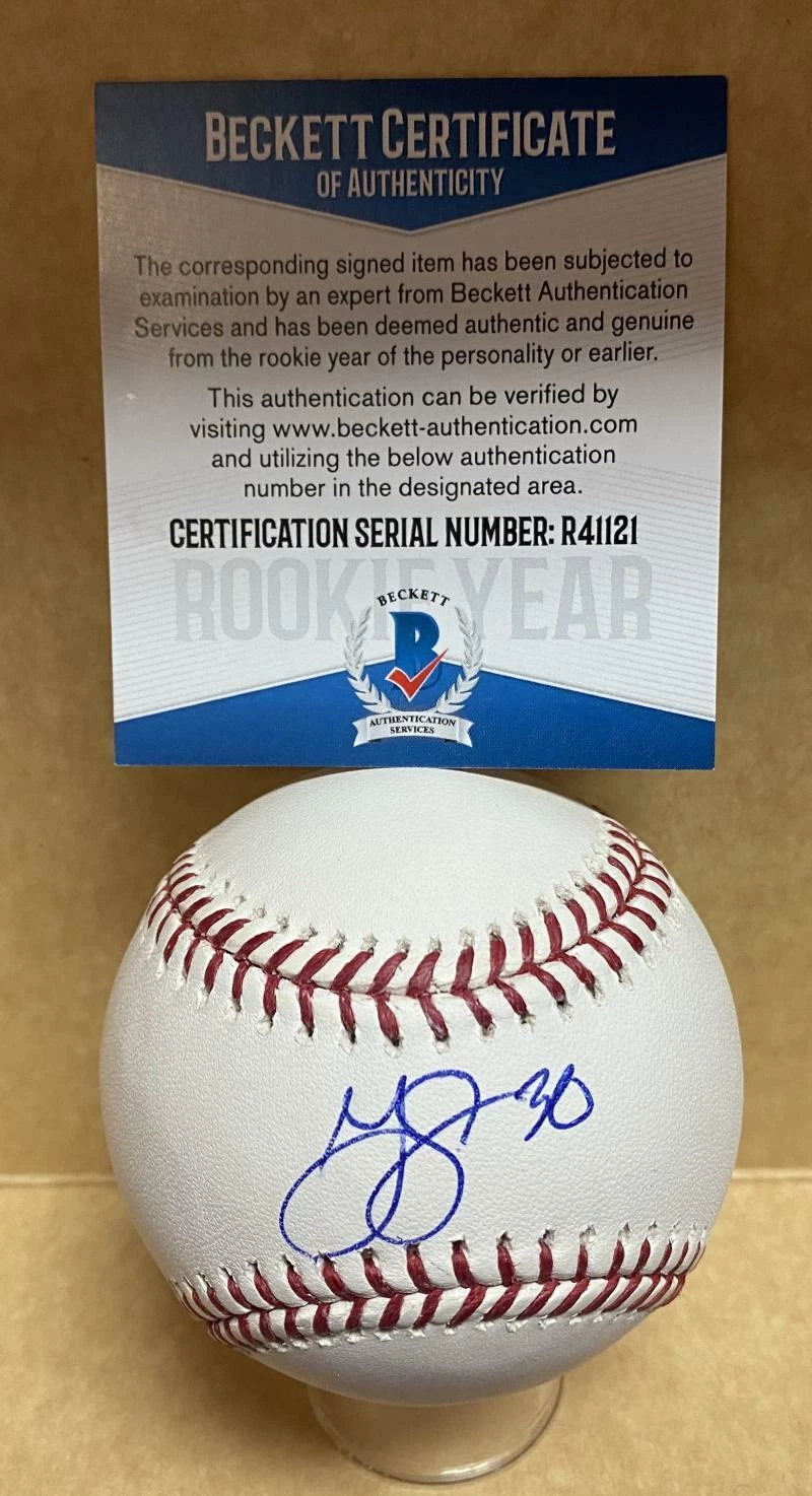 GREYSON JANISTA ATLANTA BRAVES SIGNED AUTOGRAPHED M.L. BECKETT R41121