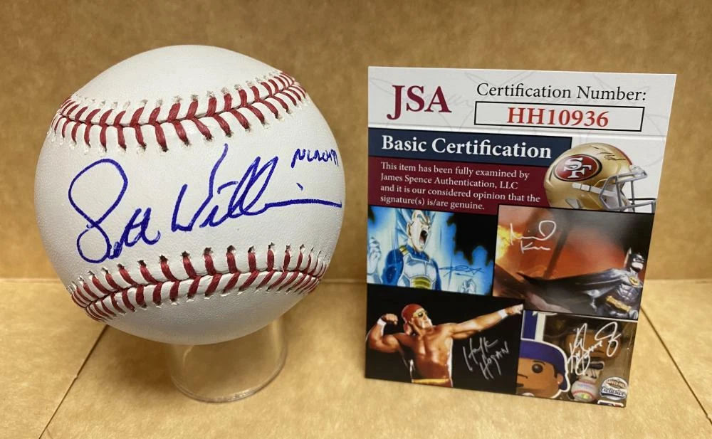 SCOTT WILLIAMSON CINCINNATI REDS NL ROY 99 SIGNED AUTO M.L. BASEBALL JSA HH10936