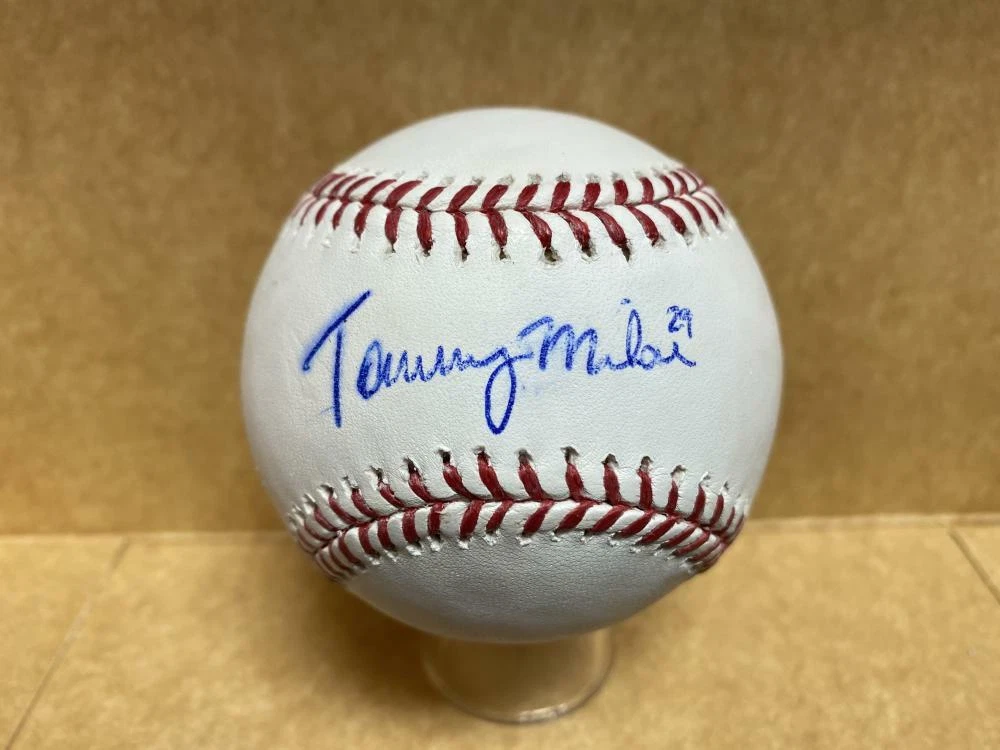 TOMMY MILONE TWINSMETS/NATS SIGNED AUTOGRAPHED M.L. BASEBALL W/ COA