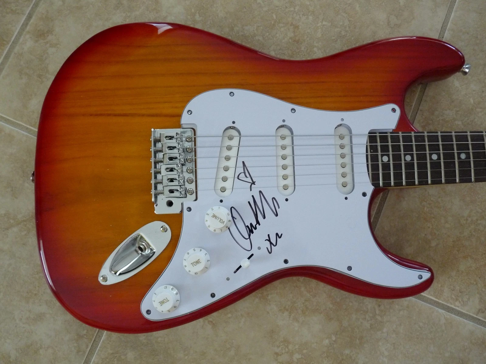 Orianthi Signed Autographed Guitar Michael Jackson This Is It Guaranteed