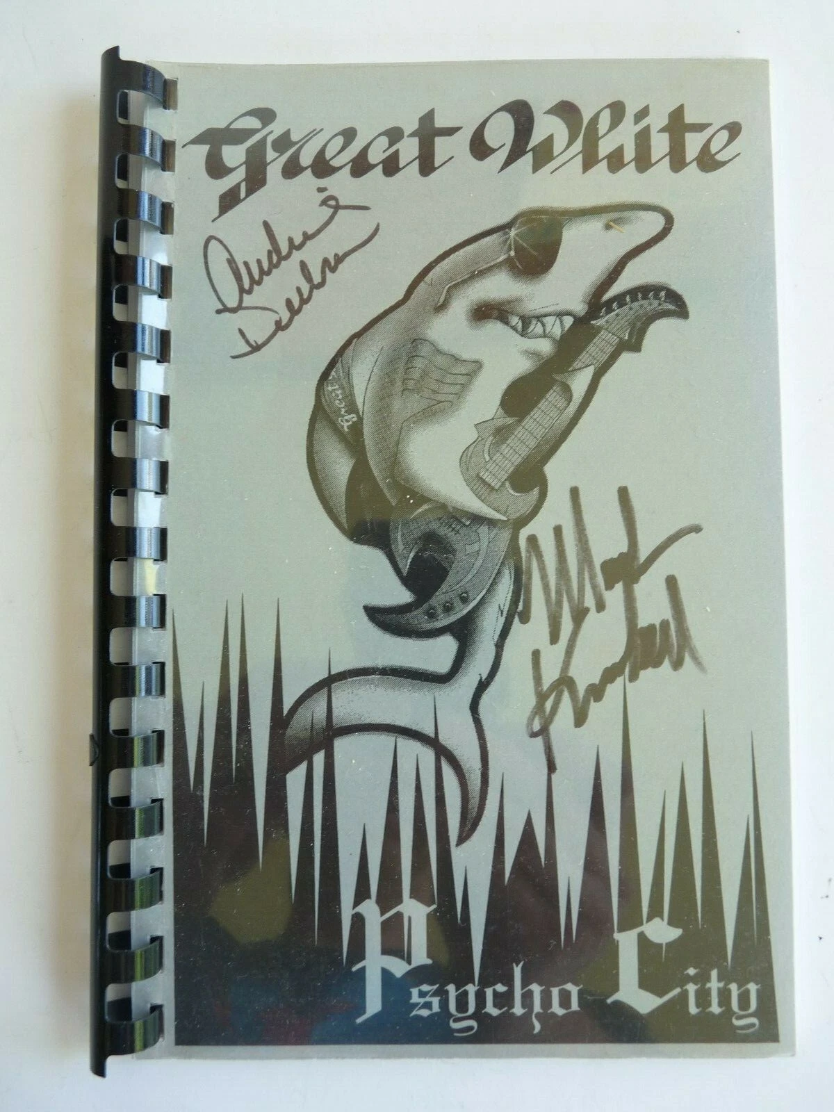 Great White 1992 Tour Itinerary Book Signed By Mark  Audie BAS  Guarantee #13