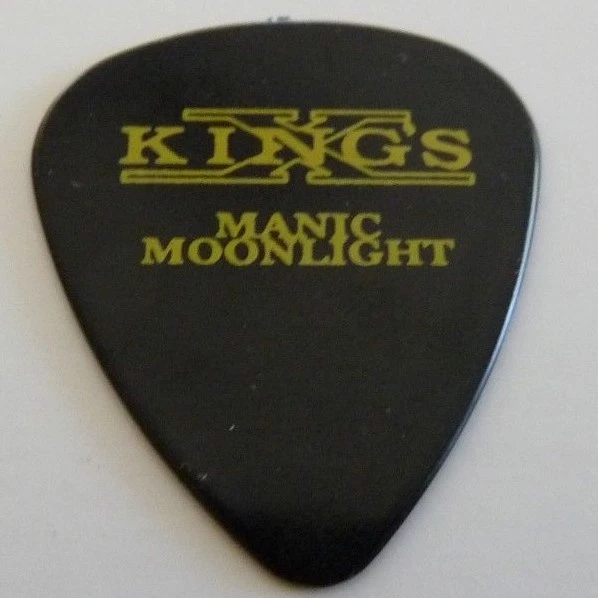 Kings X 2001 Black Manic Moonlight Doug Pinnick Tour Concert Issue Guitar Pick