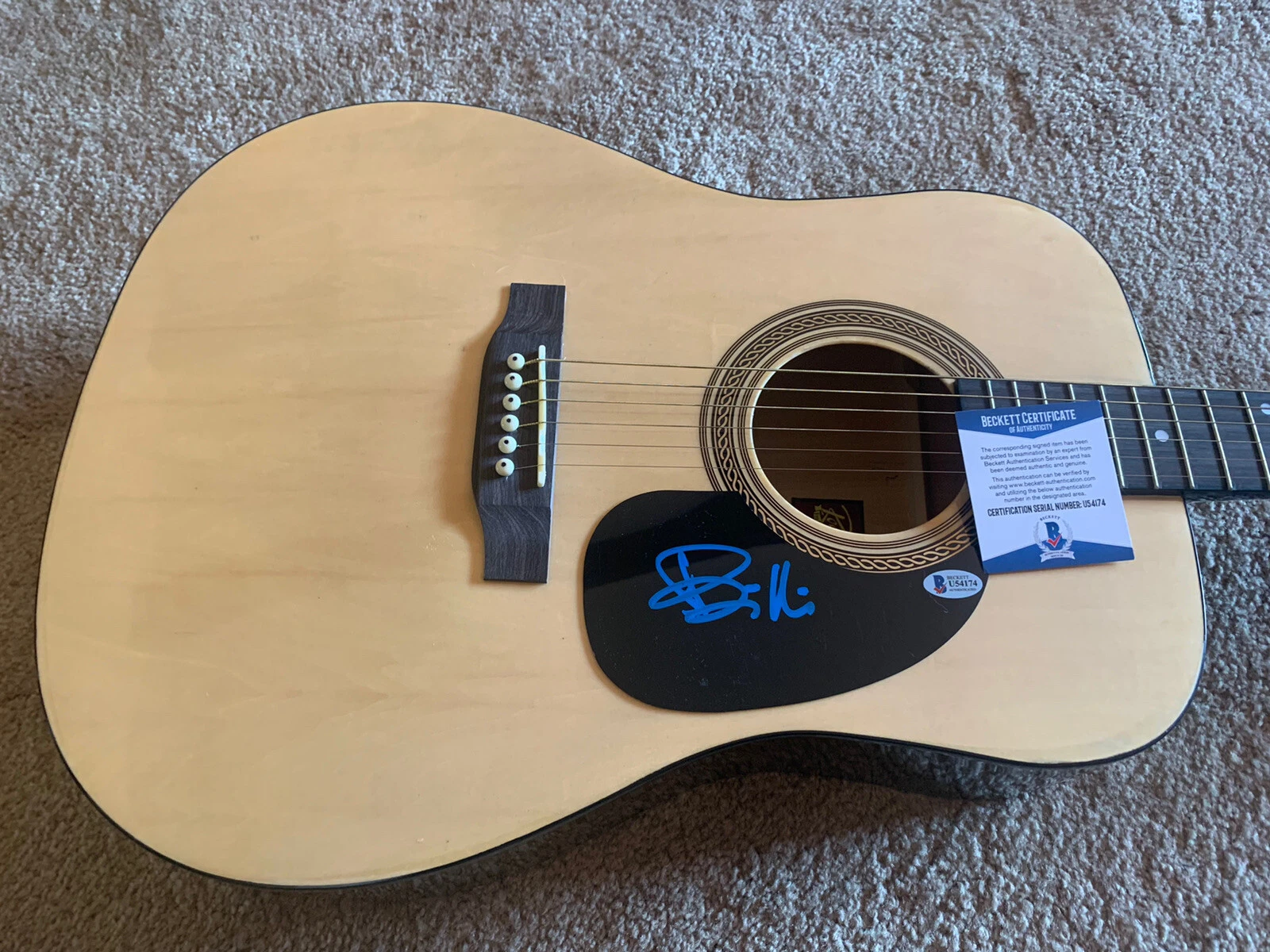 Billie Joe Armstrong Green Day Signed Autographed Guitar BAS Beckett Certified