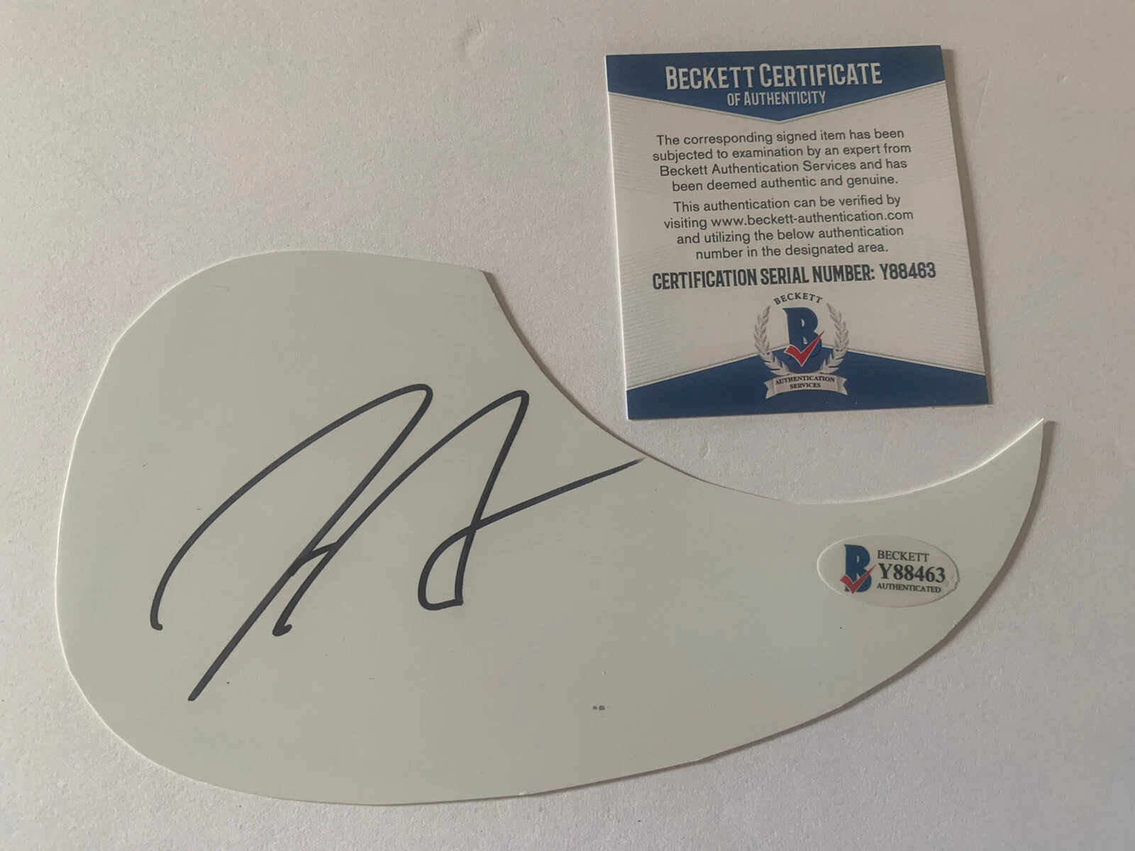 Jimmie Allen Signed Autographed Guitar Pickguard Beckett Certified