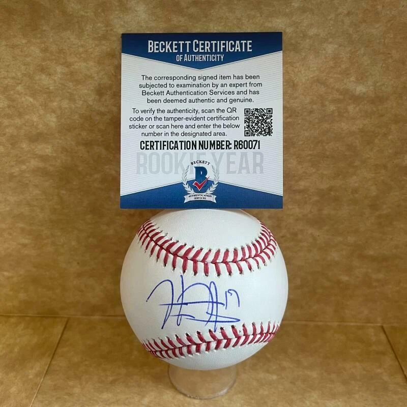 HUDSON  HEAD PITTSBURGH PIRATES ROOKIE YEAR SIGNED AUTO M.L. BASEBALL BAS R60071