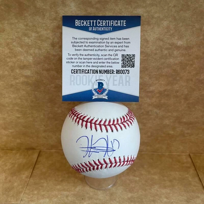 HUDSON  HEAD PITTSBURGH PIRATES ROOKIE YEAR SIGNED AUTO M.L. BASEBALL BAS R60073