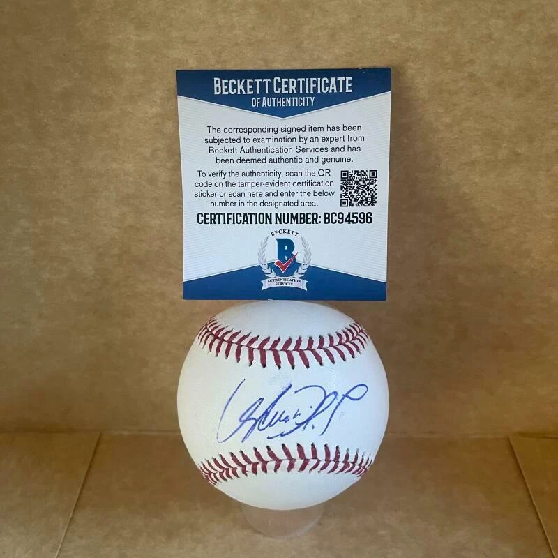 AVIISAIL GARCIA MIAMI MARLINS  SIGNED AUTO M.L. BASEBALL BAS BC94596