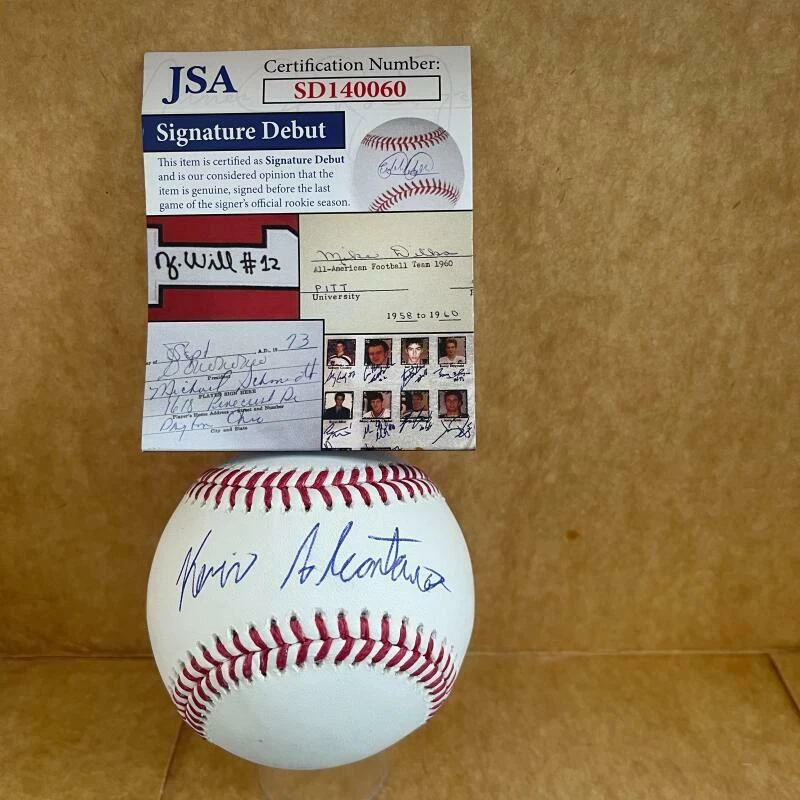 KEVIN ALCANTARA CUBS FULL SIGNATURE SIGNED AUTO M.L. BASEBALL  JSA SD140060