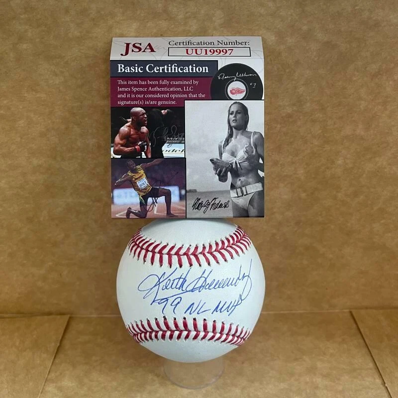 KEITH HERNANDEZ CARDINALS 79 NL MVP SIGNED AUTOGRAPHED ML BASEBALL JSA UU19997