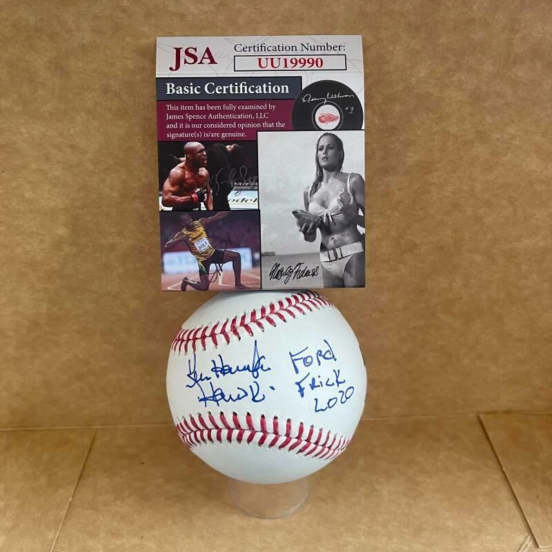 KEN HAWK HARRELSON HOF 2020 SIGNED AUTOGRAPHED M.L. BASEBALL JSA UU19990