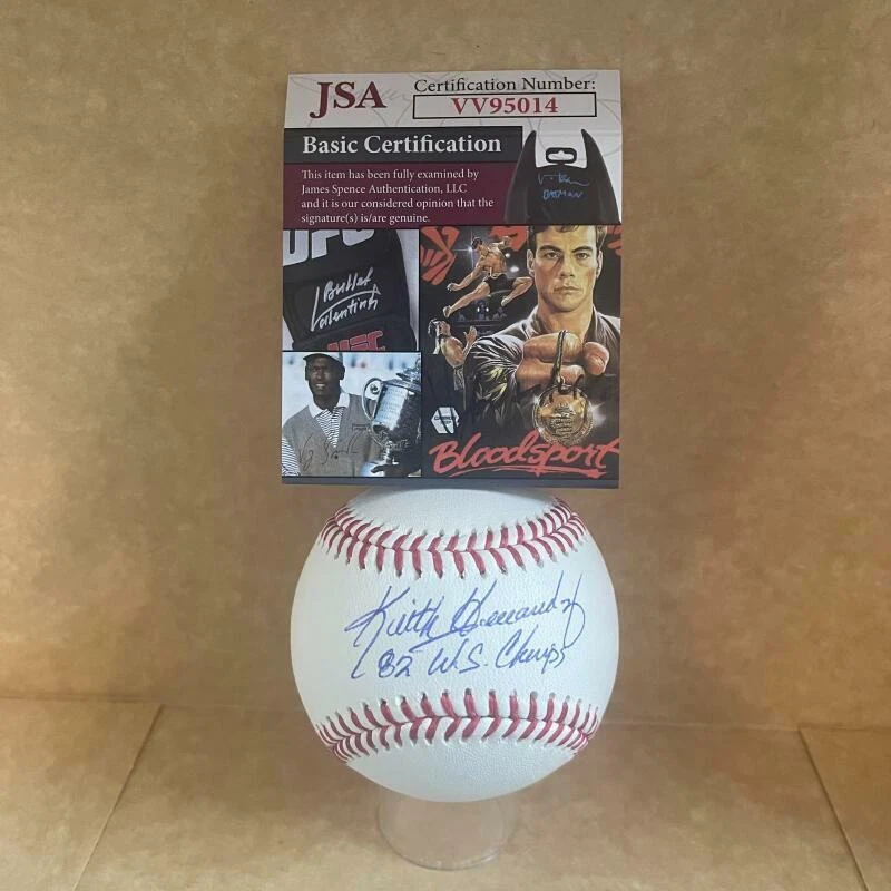 KEITH HERNANDEZ CARDINALS 82 WS CHAMPS SIGNED AUTO  ML BASEBALL JSA VV95014